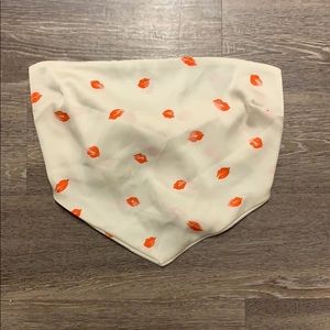 NWT Wild honey bandana top